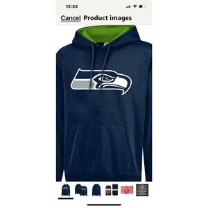 SIZE XXL MENS LARGE SEATTLE SEAHAWKS Team Majestic Hoodie
